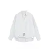 Camisa Masculina de Alta Qualidade, Elegante, Versátil, Moderna, Cor Sólida, Falso Duas Peças, Design Minimalista, Gola Alta, Pulôver