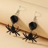 Brincos de aranha exagerados quentes transfronteiriços Dark Girl Street Cool Spider Design Criativo Brincos Acessórios de Halloween