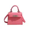 Bolso de Textura Transfronterizo para Mujer 2024 Verano Nuevo de Moda Mini Bolso Kelly de Moda Simple Versátil Bolso de Hombro
