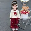 Conjunto para Meninas Outono 2026 Novo Estilo Crianças Pequenas e Médias Moletom Casual Calça Casual Roupa de Outono Bebê Menina Moletom Casual Conjunto de Duas Peças