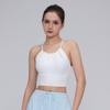 Verano 2025 Nueva ropa de yoga Top de espalda descubierta Ropa de fitness de una copa Chaleco deportivo de pilates sin espalda