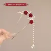 Horquilla de Perlas en Forma de U de Gama Alta para Mujer, Nueva Herramienta de Peinado Estilo Chino, Horquilla para la Parte Trasera de la Cabeza, Nuevo Accesorio para el Cabello 2025