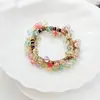 Elásticos de Cabelo Coloridos de Cristal Coreano Estilo Mori Girl Elásticos para Mulheres Acessórios de Cabelo Novo Tendência Headwear do Instagram