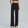 Pantalones Anchos Elásticos de Secado Rápido Nuevos para Primavera y Verano, Pantalones Largos Sueltos Rectos para Yoga, Fitness, Running y Deportes para Mujer