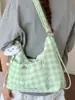 Bolsa Nova Estilo Fresco Primavera 2026 para Axila e Ombro para Mulheres com Laço, Bolsa Tote para o Trabalho, Bolsa Pregueada, Bolsa Transversal