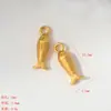 Accesorios de Aleación Estilo Chino Seis Caracteres Mantra Despertar del León Ruyi Cuentas Espaciadoras Pulsera de Fresa Dorado Antiguo Colgante