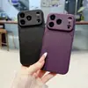 Adecuado para iPhone 18 Pro Max, con una funda de teléfono de cordero con acabado mate, tipo piel.; también disponible para iPhone 17, con un diseño de ventana grande y protección de cobertura total