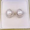 Moda Versátil Elegante Juego de Collar Aretes Anillo de Perla Natural de Agua Dulce para Mujer Venta al por Mayor en Existencia