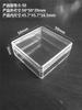 Caja cuadrada de cristal transparente de punto caja de plástico transparente PS embalaje almacenamiento caja pequeña caja de embalaje por inyección para auriculares Bluetooth