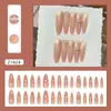 Olho de Gato Simples Degradê Diamante Brilhante Delicado Feminino Moda Estilo Ins Europeu e Americano Unhas Usáveis Removíveis 30 Peças