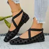Comercio electrónico transfronterizo, talla grande, nueva colección de verano 2026: Zapatos casuales y cómodos para mujer sin cordones con suela suave y tiras cruzadas