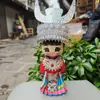 Adornos con Muñecas de Tela, Muñecas Miao, Nuevos Recuerdos, Muñecas Étnicas de Doble Pierna Especiales Hechas a Mano para Viajes