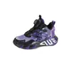 Zapatos deportivos para niños de 6 a 12 años primavera resistentes al desgaste nuevo botón infantiles antideslizantes transpirables de cuero para baloncesto para hombre ligeros