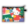Nuevo Monedero Grande de Navidad de Hello Kitty para Niños, Bolso de Mano con Asa Larga de Gran Capacidad para Cosméticos, Lindo Bolso Cruzado