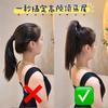 Cuerda para el pelo de Jacquard Ancha y Engrosada para Mujer Nueva Cuerda para la Cabeza de Alta Elasticidad y Duradera con Coleta y Anillo para el Cabello No Constrictivo Estuche de Cuero