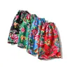 Estilo Nacional Neutro Uniformes de Equipo para Pareja Hombres y Mujeres Pantalones Cortos Casuales Pantalones de Playa Flor del Noreste Talla Grande Ropa de Hombre Transfronteriza Venta al por Mayor