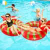 Flotador Inflable de Piscina de PVC Estilo Corona Roja Transfronteriza Adecuado para Fiestas Navideñas y Decoraciones Interiores y Exteriores del Jardín