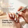 Bolígrafo de graffiti para decoración de uñas de color líquido directo transfronterizo, punta de aguja de 0.5 mm para decoración de uñas, rotulador de pintura para uñas de Instagram