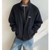 Suéter Retro con Capucha Estilo Americano para Hombre Moda de Primavera y Otoño Marca Plutton Guapo Sensación de Alta Gama Holgado Casual Chaqueta Cárdigan con Cremallera Chaqueta de Hombre
