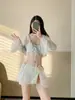 Bikini Nuevo Estilo 2026 Fresco y Puro en Tonos de Agua, Poliéster de Alta Gama, Protector Solar, Adelgazante, Traje de Baño para Vacaciones 9220