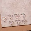 Joias para Nail Art Mini Laço Aurora Resina Pequena Gravata Borboleta Flutuante Acessórios para Unhas Material DIY Pequenos Acessórios