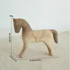 Enfeites de animais em resina estilo nórdico, materiais de pintura DIY em madeira, decoração de mesa para casa, peças decorativas inacabadas