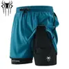 Nuevos Pantalones Cortos Deportivos para Exteriores, Pantalones Holgados Anti-Exposición de Tres Cuartos, Overol Casual de Doble Capa de Secado Rápido, Venta Directa de Fábrica
