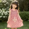 Vestido Bordado para Niñas 2025 Verano Nuevo Estilo Pastoral Infantil Floral Sin Mangas Vestido Chaleco Venta al por Mayor Transfronteriza