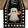 Novo Transfronteiriço Amazon Temu Dropshipping Halloween Bandeira de Mesa Abóbora Fantasma Gato Bandeira de Mesa Toalha de Mesa