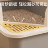 Caixa de areia para gatos semi-fechada extra grande com tapete anti-respingo e laterais altas para evitar que a areia seja espalhada, vaso sanitário para gatos suprimentos para animais de estimação atacado