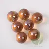20 Pzas Canicas de vidrio rosa transparente de 25 mm 2.5 cm color rojo agua bola decorativa bola de 25 mm 400g