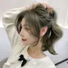 Crema Tinte para el Cabello Sin Amoniaco Color Único Crema para Cubrir Canas Multicolor en un Solo Paso Gris Té Negro Negro Azul Tinte