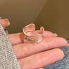 Anillo exagerado de textura mate versión ancha para mujer, nicho de moda coreana, anillo mate irregular, pulsera de blogger popular en línea