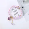 Nuevo Pulsera de Cristal de Flor para Mujer Cristal Rosa Flor de Sol Hermana Novia Pulsera de Estudiante Pulsera Pequeña de Margarita Al por Mayor