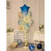 Decoraciones de Globos Flotantes de Mesa y Piso con Tema de Cumpleaños Feliz Cumpleaños para la Fiesta de Primer Cumpleaños de Niños, Decoraciones Brillantes