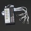 Pinzas Eléctricas Sexy para Pezones con Bolas de Gravedad, Pinzas Fuertes de Carga para Clítoris, Pezones, Labios, Senos, Estimulación Sm para Auto-Placer Adulto