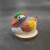 Pato Selvagem Escultura em Madeira Maciça Pura Feita à Mão Artesanato de Pato Decoração para Sala de Estar Escritório Mesa de Reunião Acessórios Criativos para Móveis