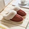 Pantuflas de algodón felpa para el hogar otoño e invierno explosiones parejas cálidas para mujer antideslizantes zapatos de algodón al por mayor pantuflas de dama