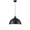 Lámpara de ingeniería negra de estilo industrial simple, lámpara de araña semicircular creativa vintage para restaurante, hotel, tienda de ollas calientes, cubierta de olla personalizada