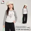 Camiseta de Manga Raglán de Otoño para Niñas 2026 Nuevo Estilo para Niños Medianos y Mayores Pulóver Versátil Holgado Elegante Top de Manga Larga