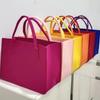 Nueva bolsa de fieltro para supermercado, regalo de acompañamiento con logotipo, bolsa de mano de gran capacidad, bolso de mano, regalo de empresa.