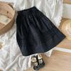 Falda de Algodón Retro Estilo Coreano para Niñas Moda Primavera/Verano 2026 Media Falda Casual Versátil Vestido de Princesa para Niños