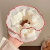 Flor Anel de Cabelo para Intestino Grosso Moda Feminina Nicho Versátil Destaque Acessórios Elegantes Corda de Cabelo para Meninas Acessórios de Cabeça Acessórios Exquisitos da Moda