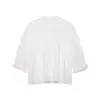 Ropa Nueva de Primavera 2026 para Mujer de Aliexpress Transfronterizo Color Sólido Estilo Romántico Camisa de Algodón 7521044712