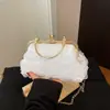 Bolso de noche transfronterizo para mujer, bolso con cierre de concha floral, nuevo bolso de mano otoño 2026, bolso de hombro con cadena, bolso de axila