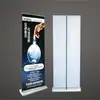 Venta directa de fábrica base para banner enrollable aleación, soporte de exhibición ancho, retráctil gota de agua publicitario plegable aleación de aluminio