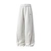 Calça Casual Americana de Cinco Listras em Cor Contrastante com Textura Pesada para Homem, Outono, Reta, Solta, Calça Esportiva, Marca Tendência, Calça de Moletom Bordada