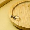 Anillo de plata esterlina de imitación Qiao Lanxuan al por mayor plata tailandesa estilo retro antiguo moda para mujer joyería popular estilo flor