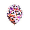 Balão de Lantejoula de 12 polegadas balão transparente com confete decoração de festa de aniversário balão redondo de látex empurre pequeno presente