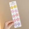 Presilha de Cabelo com Franja Doce Rosa, Acessório de Cabelo Feminino, Presilha Bico de Pato, Grampo de Cabelo Coração de Celebridade da Internet, Presilha de Cabelo Fofa, Acessório de Cabelo
